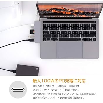 Amazon.co.jp: HyperDrive 7in2 DUO USB-C ハブ Thunderbolt 3